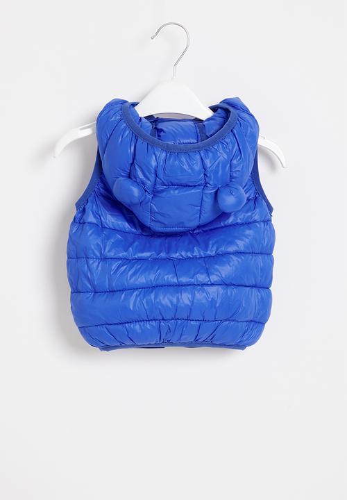Pop Candy - Boys sleeveless bomber - blue 