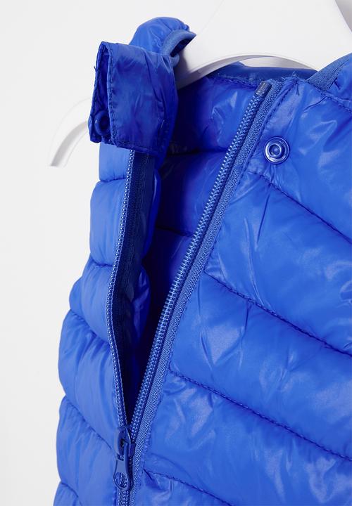 Pop Candy - Boys sleeveless bomber - blue 