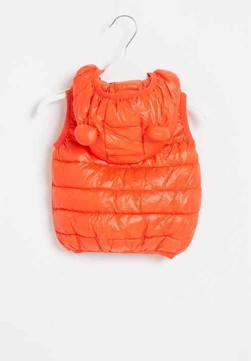 Pop Candy - Boys sleeveless bomber - orange