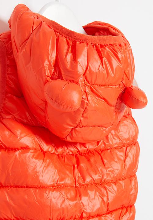 Pop Candy - Boys sleeveless bomber - orange