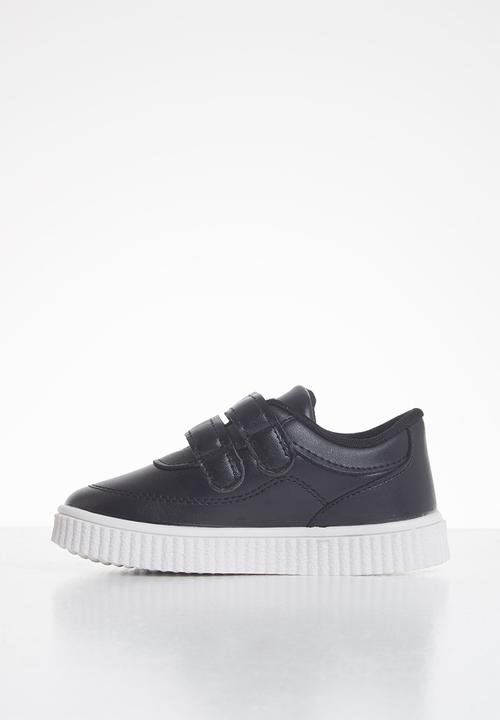 Pop Candy - Boys 2 strap sneaker - black