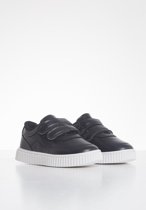 Pop Candy - Boys 2 strap sneaker - black
