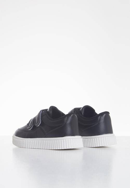 Pop Candy - Boys 2 strap sneaker - black