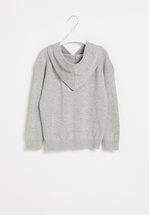 Pop Candy - Boys Hooded Sweater - grey