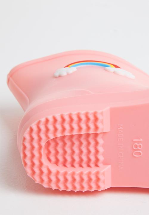 Pop Candy - Girls rainbow rainboots - light pink