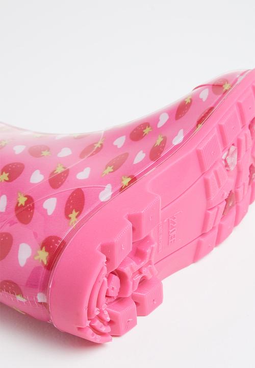 Pop Candy - Girls strawberry rainboots - pink