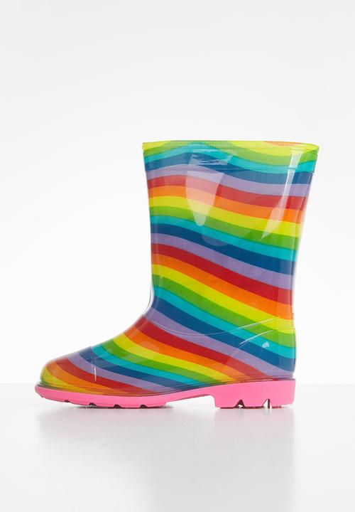 Pop Candy - Girls stripe rainboots - multi