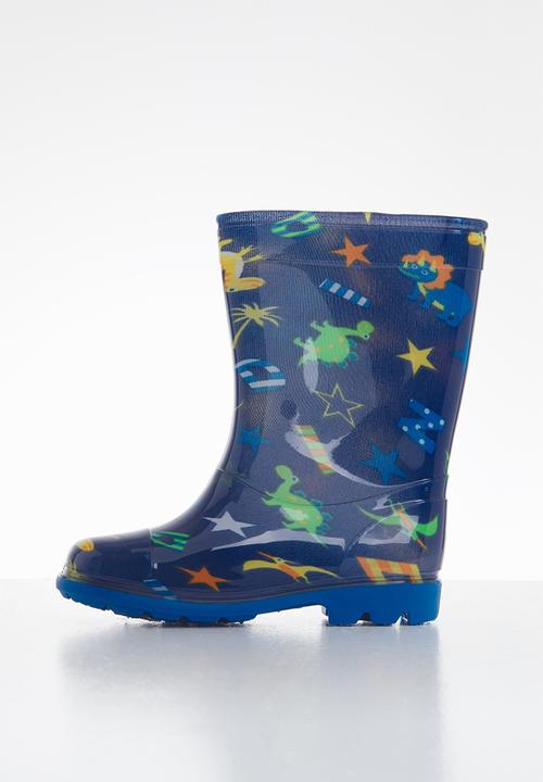 Pop Candy - Boys printed rainboots - navy