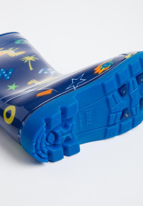 Pop Candy - Boys printed rainboots - navy