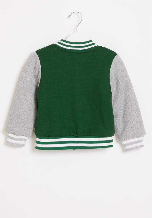 Pop Candy - Boys cool baseball jacket - green