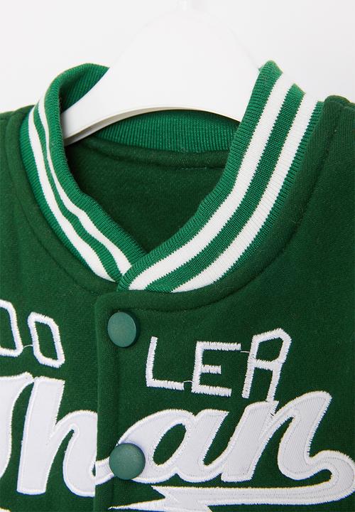 Pop Candy - Boys cool baseball jacket - green
