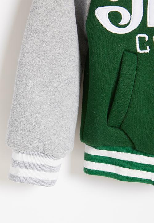 Pop Candy - Boys cool baseball jacket - green