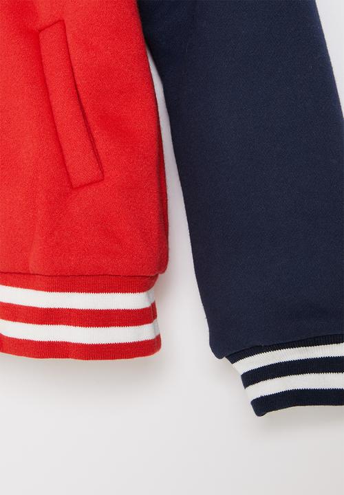 Pop Candy - Boys cool baseball jacket - red