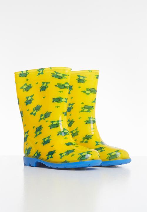 Pop Candy - Boys printed rainboots - yellow