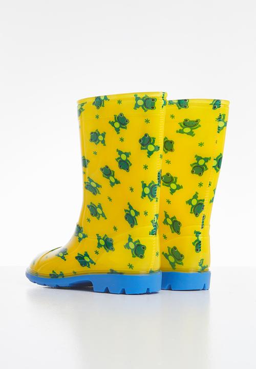 Pop Candy - Boys printed rainboots - yellow