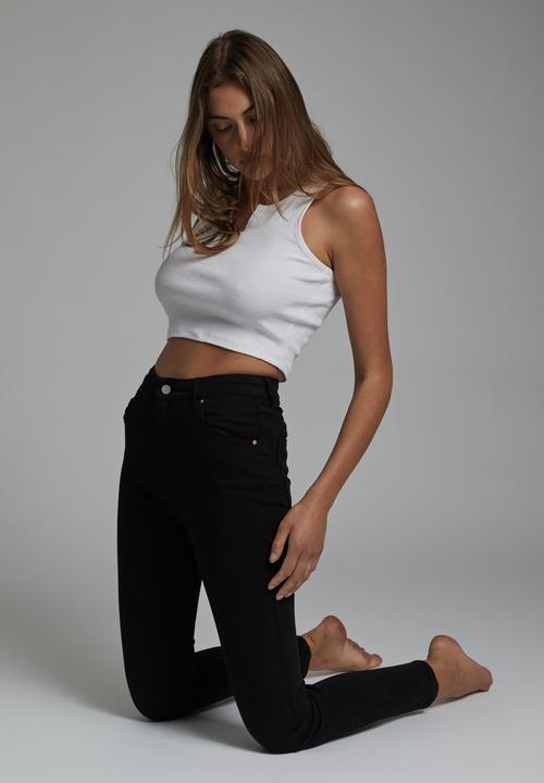 Cotton On - High rise skinny jean - black