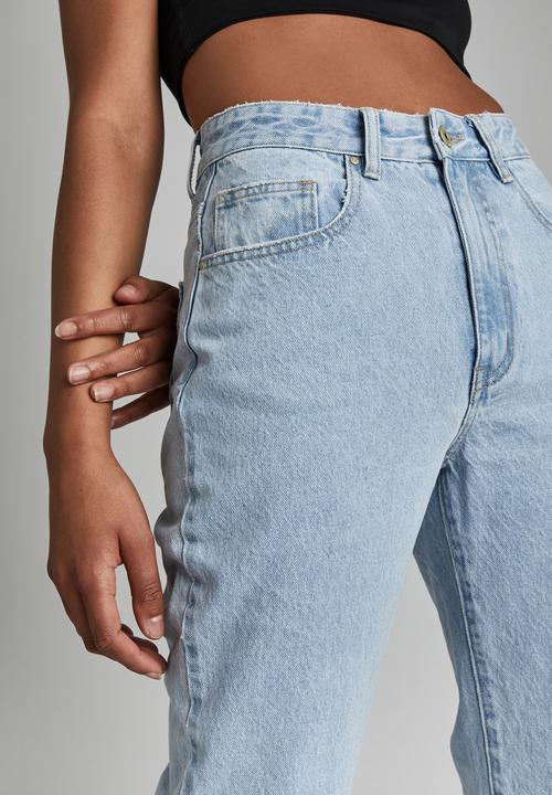 Cotton On - Long straight jean - light blue