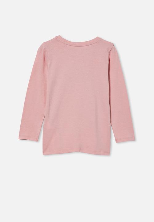 Cotton On - Penelope long sleeve tee - pink