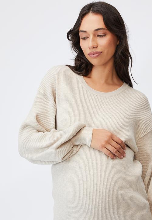 Cotton On - Maternity friendly ultimate pullover - taupe