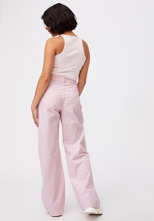 Cotton On - Parker long straight pant - soft orchid