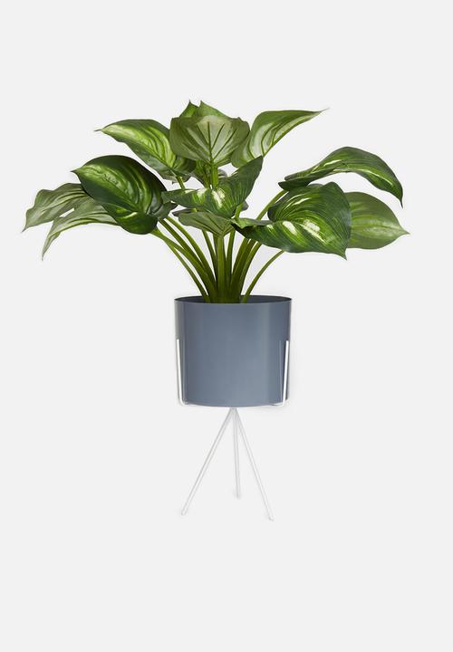 H&S - Planter on stand - dark grey