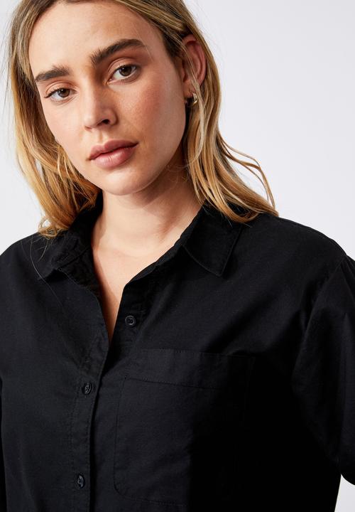 Cotton On - Preppy shirt - black