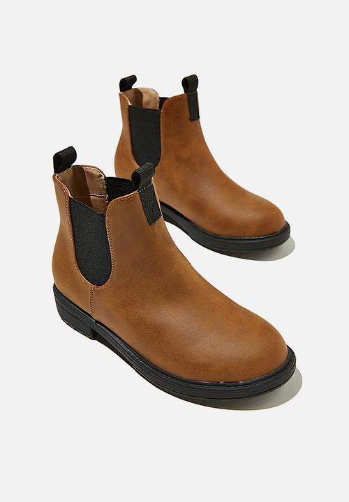 Cotton On - Pull on gusset boot - vintage brown