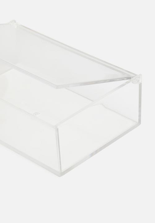 Storage Solutions - Make up organiser with lid large - clear