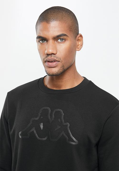 KAPPA - Logo crus sweat top - black