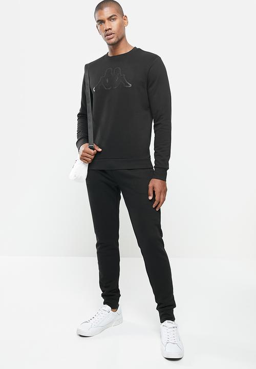 KAPPA - Logo crus sweat top - black