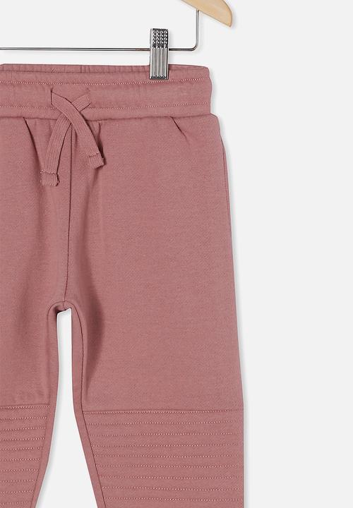 Cotton On - Marlo trackpant - dusty berry