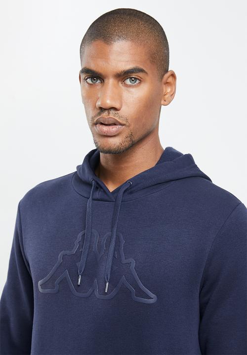 KAPPA - Logo cavil hoodie - navy
