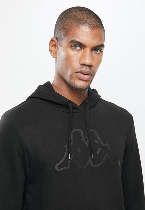 KAPPA - Logo cavil hoodie - black