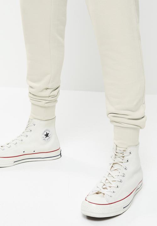 KAPPA - Logo crash pants - beige 