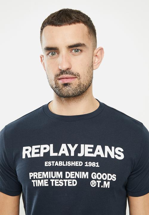 Replay - Replay jeans tee - navy