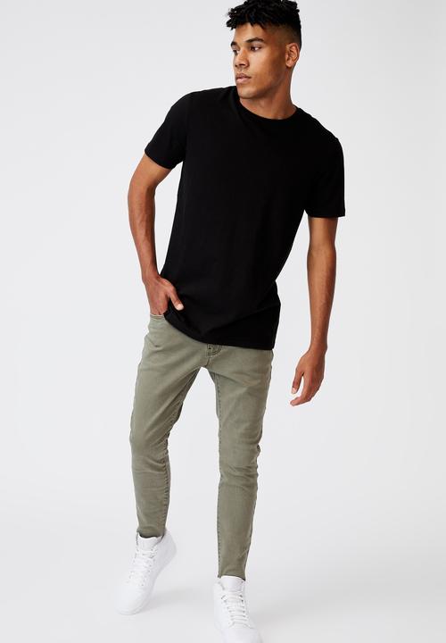 Factorie - Raw hem skinny leg jean - khaki