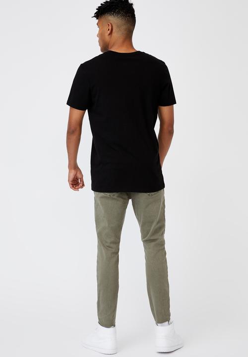 Factorie - Raw hem skinny leg jean - khaki