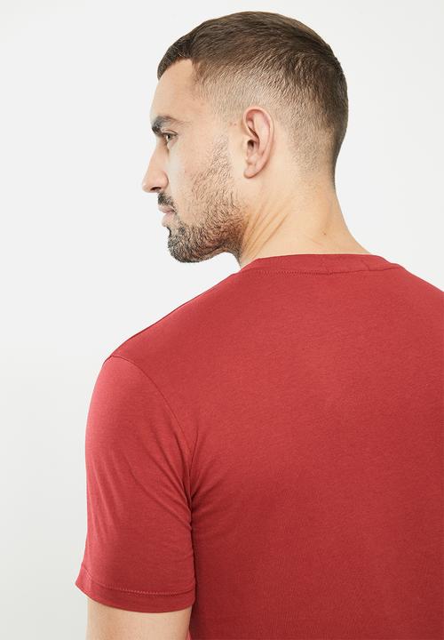 Replay - Replay retro stripe print tee - red