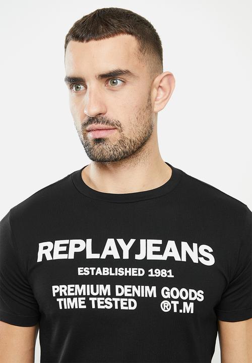 Replay - Replay jeans tee - black