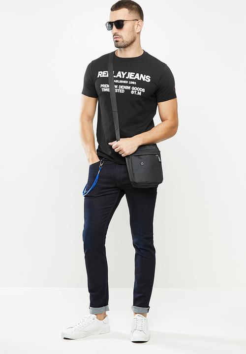 Replay - Replay jeans tee - black