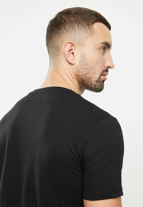 Replay - Replay retro stripe print tee - black