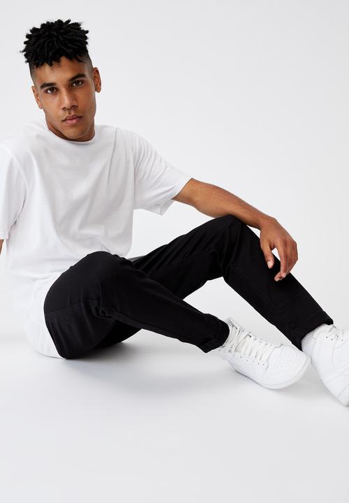 Factorie - Slim straight chino - black