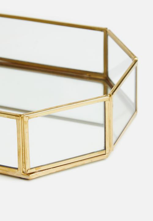 Sixth Floor - Mia rectangular pen tray - gold