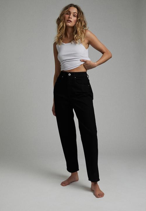 Cotton On - Straight stretch jean - black