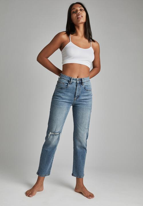Cotton On - Straight stretch jean - blue 
