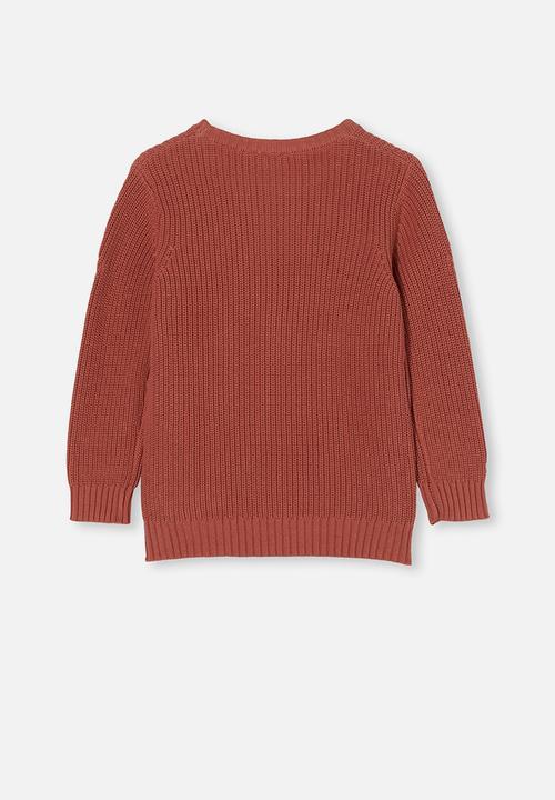 Cotton On - Blair knit crew - chutney