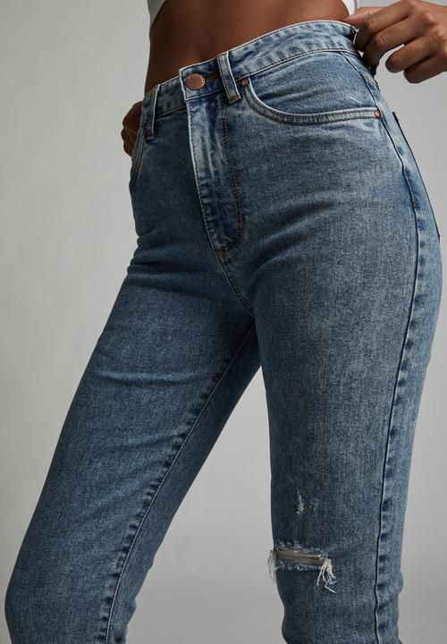 Cotton On - Stretch mom jean - blue 