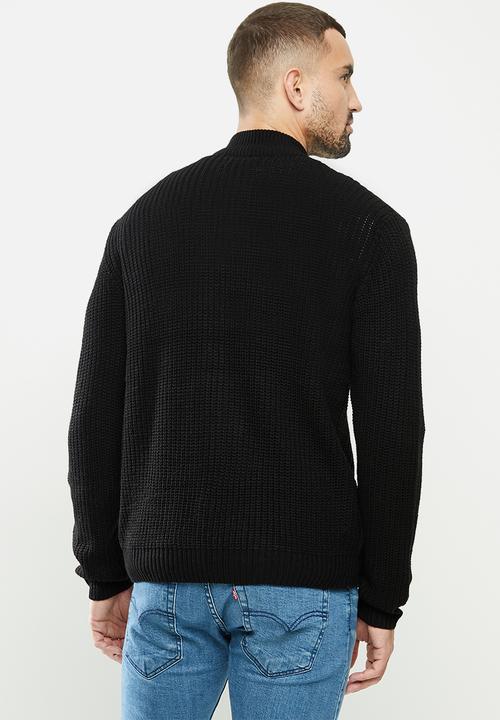 Brave Soul - Braith knitwear - black