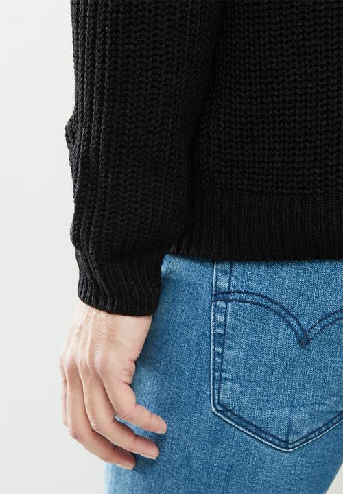 Brave Soul - Braith knitwear - black