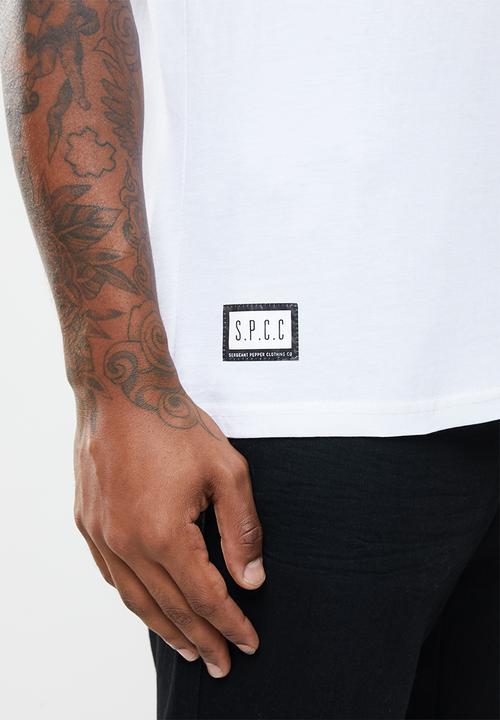 S.P.C.C - Zeppelin straight hem tee - green & white
